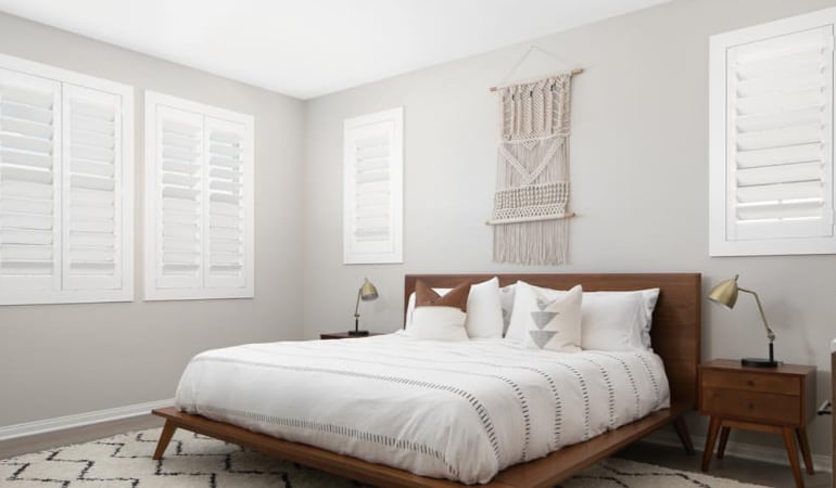 [White|Plantation]313] Shutters in Bedroom